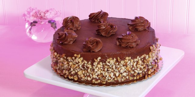 Chocolate Walnut Fudge Cake