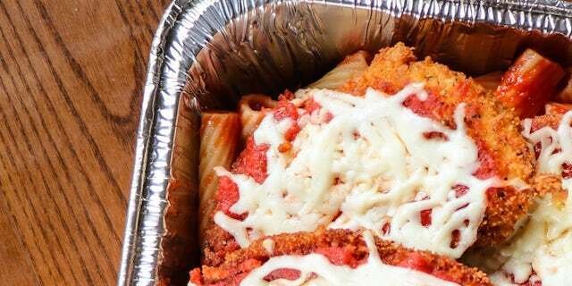 Romano Crusted Chicken Parmesan Party Platter