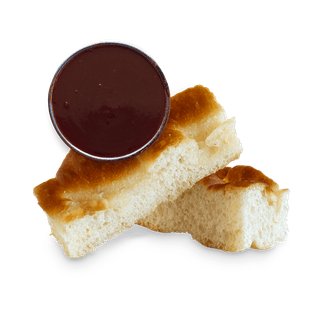Olive Oil Focaccia Bread With Sesame Garlic Sauce