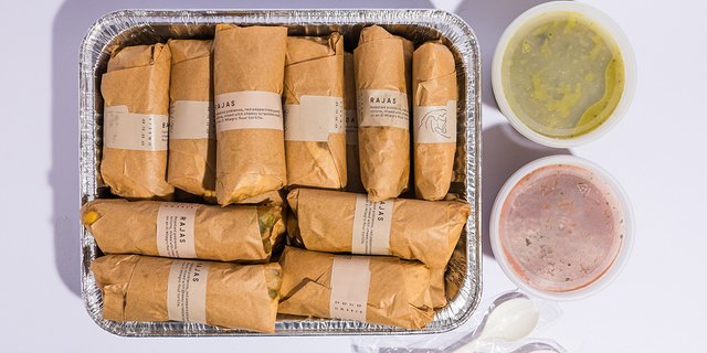 Rajas Taco Tray