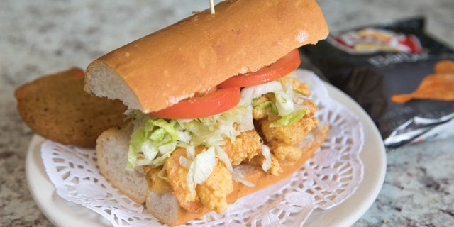 Fried Seafood Sandwich Boxed Lunch