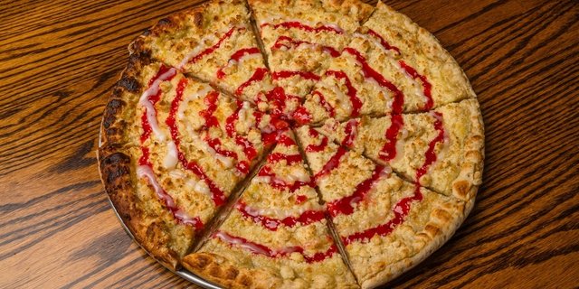 Raspberry Dessert Pizza