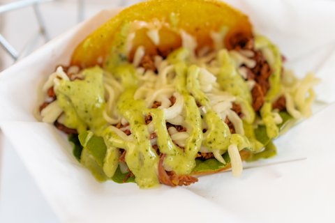 Beef Arepa