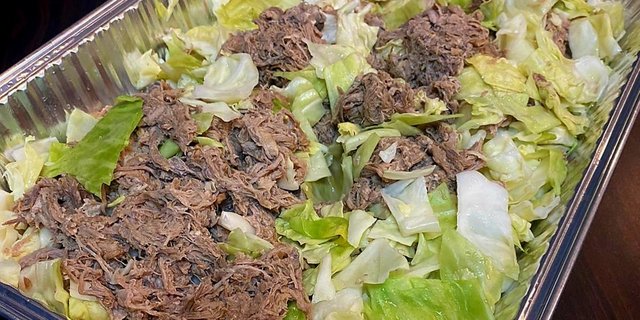 Kalua Pig & Cabbage Tray