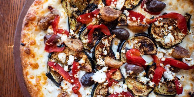 10" Gluten-Free Roasted Eggplant Pizza