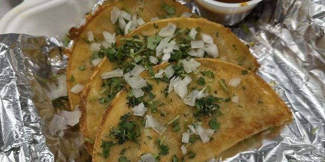 Three Beef Birria Tacos