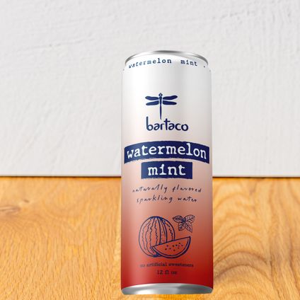 6 pack of bartaco sparkling watermelon mint