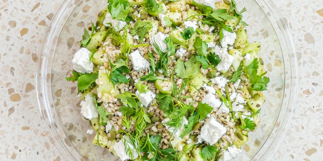 Lentil, Grain & Feta Bowl
