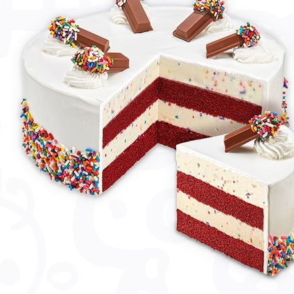 Cake Batter Confetti Ice Cream Cake