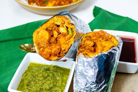 Chicken Curry Frankie