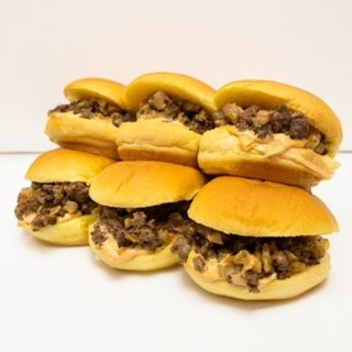 Beef Chopped Cheese Sliders