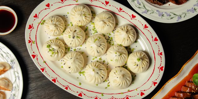 Pan-Seared Pork Buns Platter