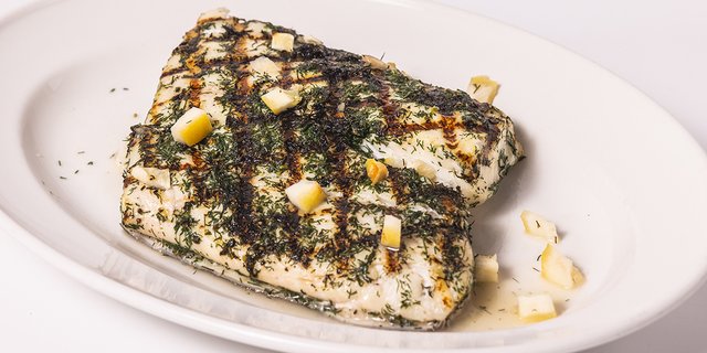 Grilled Halibut Steak