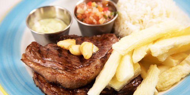 Grilled Top Sirloin w/ Garlic