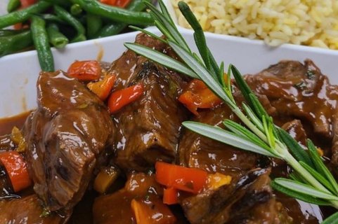 Plum BBQ Steak Tips