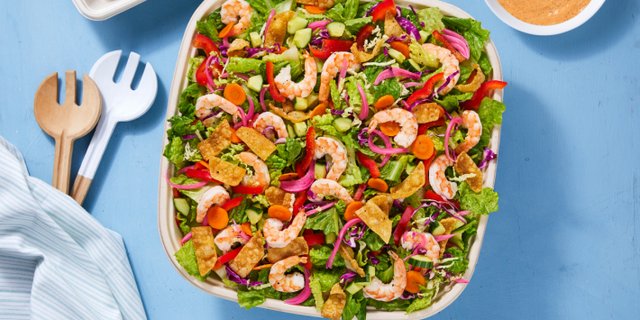 Large Shrimp Spring Roll Salad