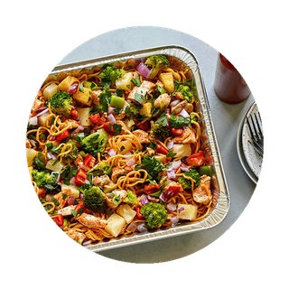 Spicy Garlic Stir-Fry Platter