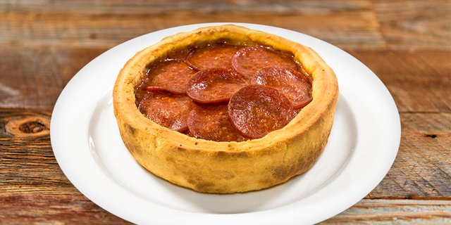 Individual Deep-Dish Pizza
