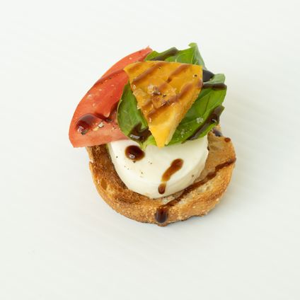 Tomato Mozzarella Mini Toasts