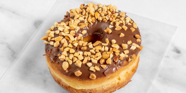 Chocolate Peanut Raised Donut