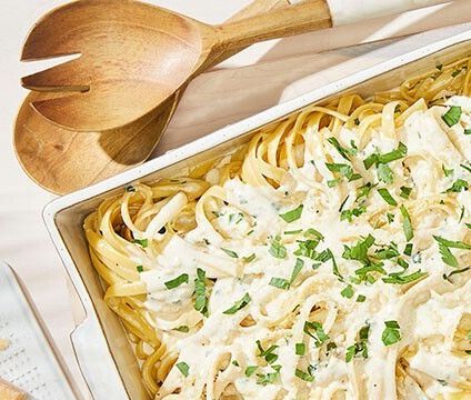 Garlic Cream Fettuccine
