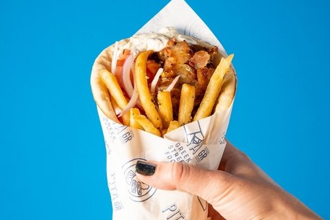 Pork Souvlaki Pita Sandwich