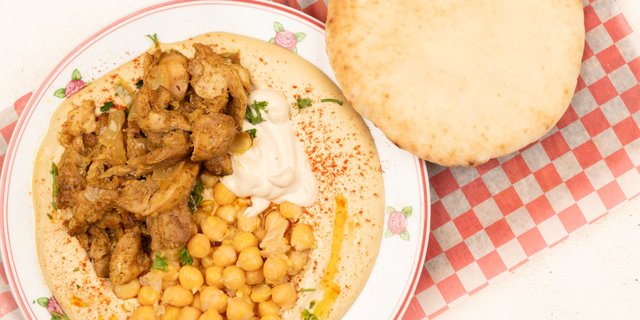 Chicken Shawarma Hummus Bowl