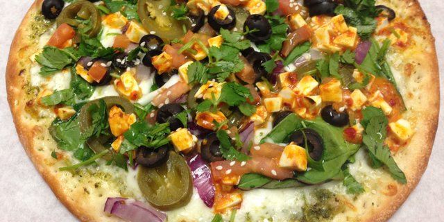 Pesto Veggie Pizza