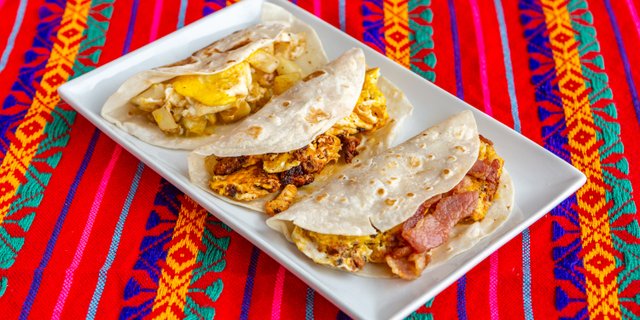 Eggs w/ Chorizo Taco