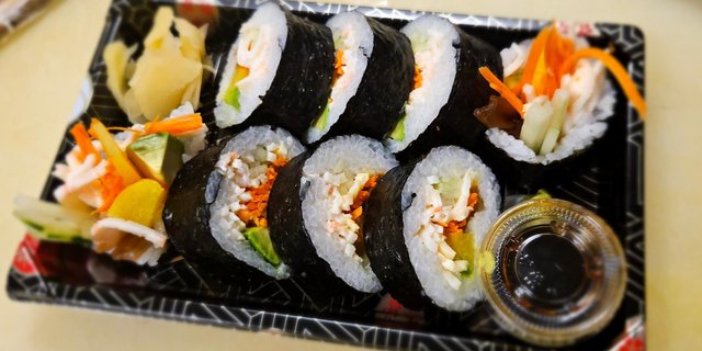 Vegan Sweet Potato Tempura Roll Boxed Lunch