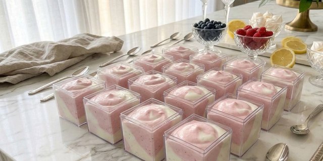 Dozen Ruby Lace Cups