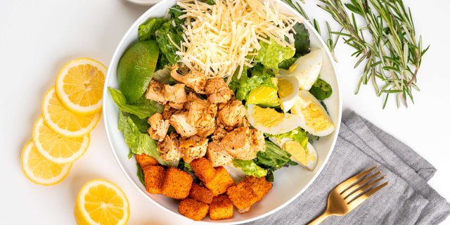 Individual Kale Caesar Salad