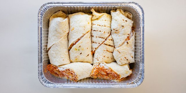 Butter Chicken Roti Wrap Tray
