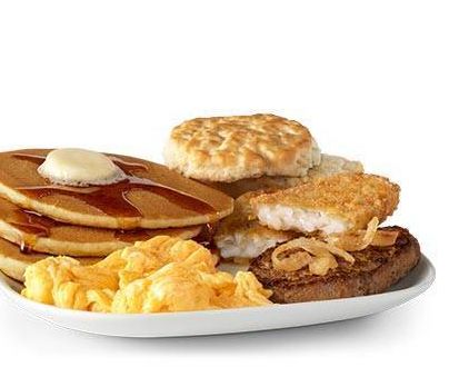 Big Breakfast w/ Steak & Hotcakes