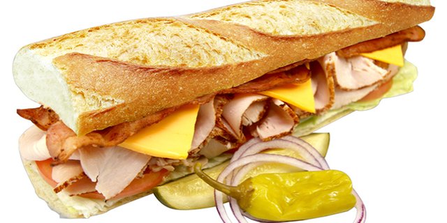 Turkey Club w/ Bacon Baguette