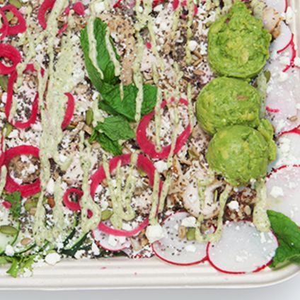 Green Glow Bowl Tray