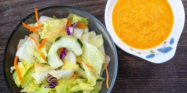 Green Salad w/ Ginger Dressing