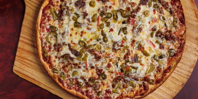 Flaming Italian Beef Pizza