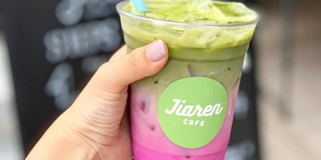 Pink Matcha Milk Tea