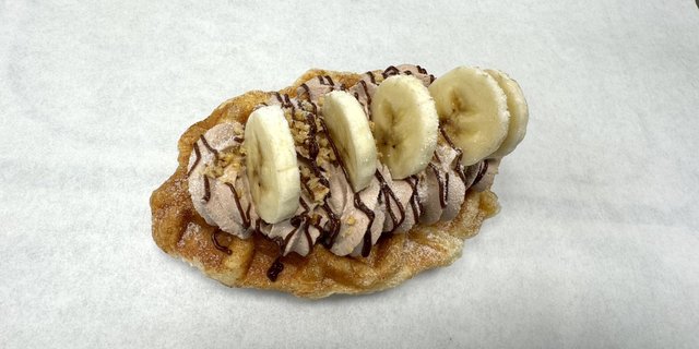 Nutella Banana Kroffle w/ Whipped Cream