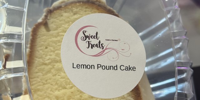 Pound Cake Slice
