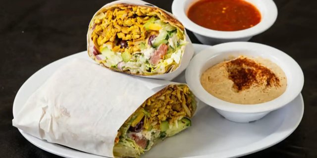 Greek Chicken Burrito