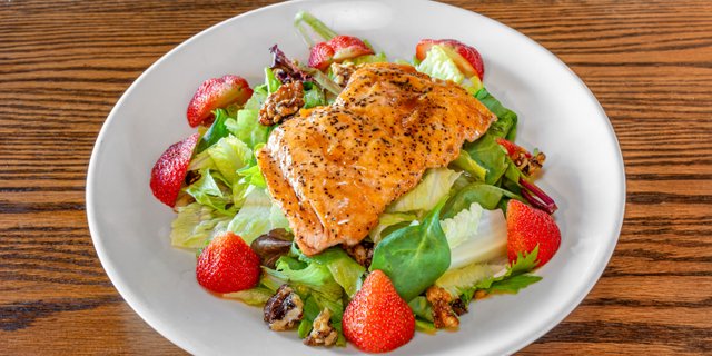 Maple-Glazed Salmon Salad