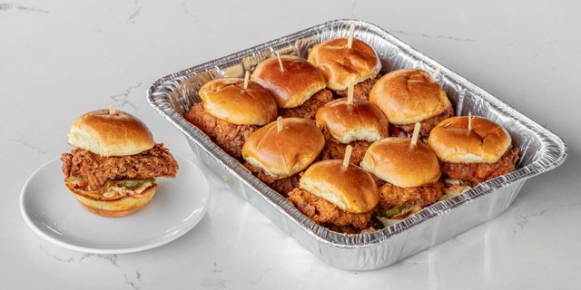 Spicy Fried Chicken Sliders
