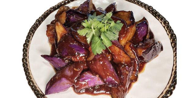 Individual Vegan Eggplant w/ Garlic Sauce