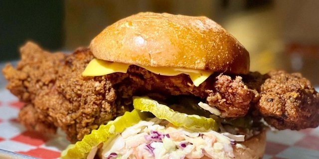 Build-Your-Own Fried Chicken Sandwich Bar
