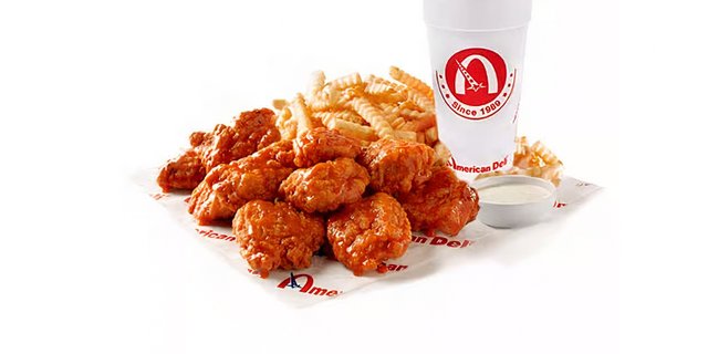 6pc Boneless Wings Boxed Lunch