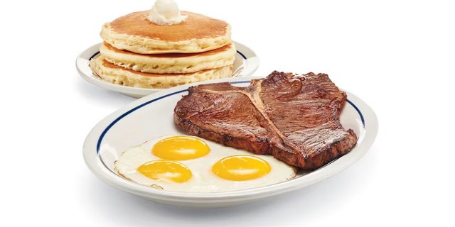 T-Bone Steak & Eggs
