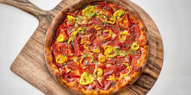Salami Honey Pie Pizza