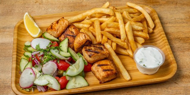 Northern Salmon Kebab Platter